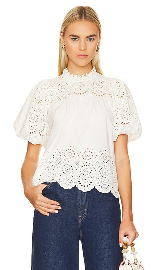 Mischa Top in Pristine | Revolve Clothing (Global)