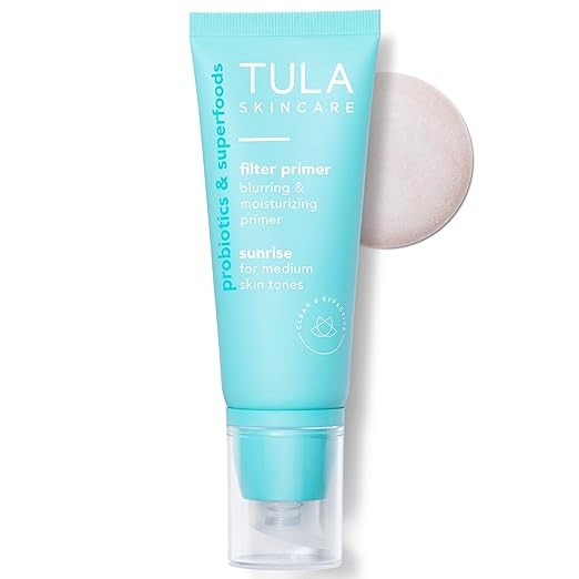 TULA Skin Care Face Filter Blurring and Moisturizing Primer - Evens the Appearance of Skin Tone &... | Amazon (US)