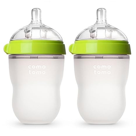 Comotomo Baby Bottle, Green, 8 oz (2 Count) | Amazon (US)