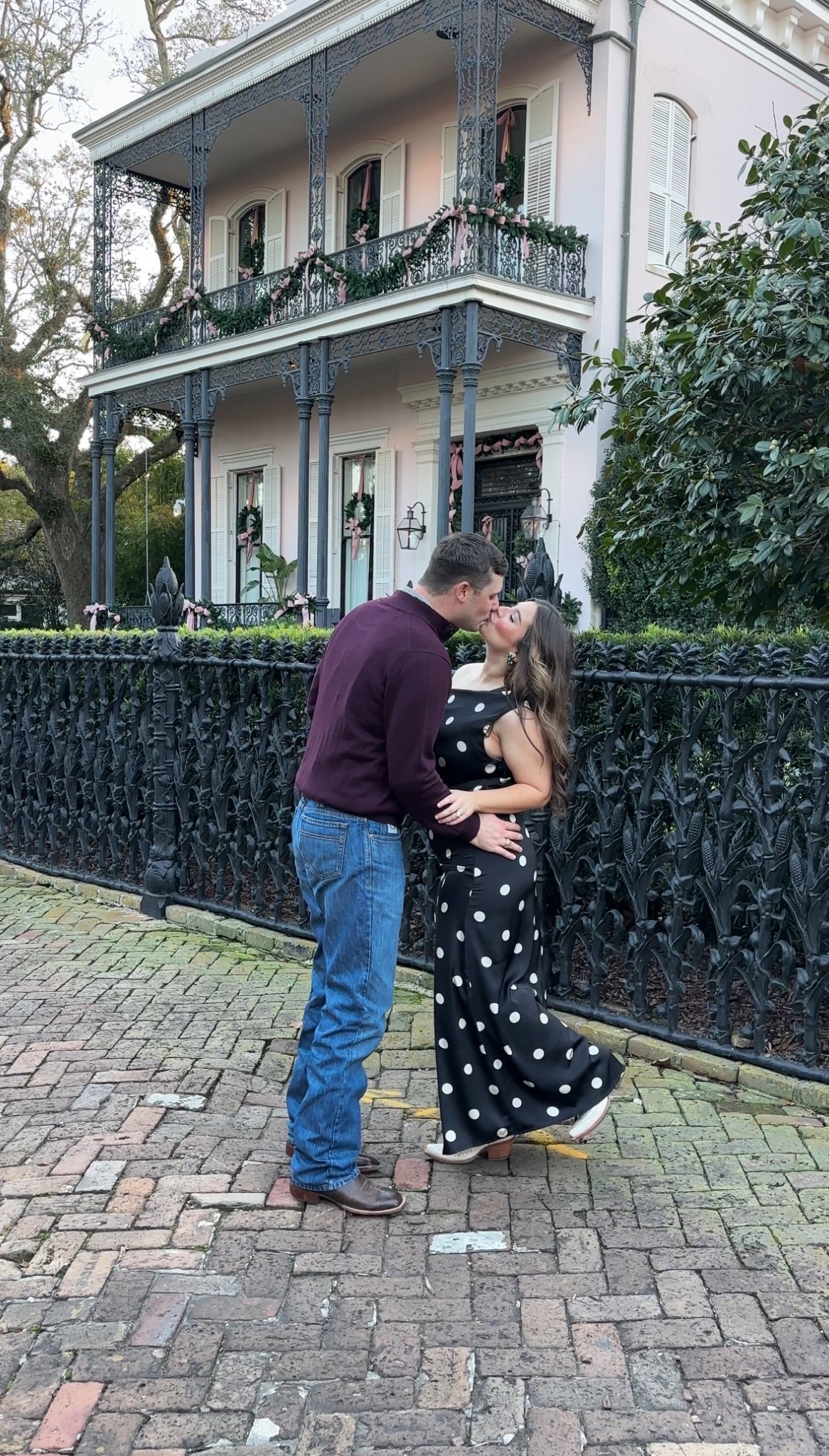 my outfit for couples photos in New Orleans 🖤

size large in dress— size up if you have a curvy shape! I’m normally a small/medium in most brands but needed room for my hips. all are exact! 

western style, western fashion, OOTD, polka dot, engagement photos

#LTKootd #LTKgrwm #LTKTravel