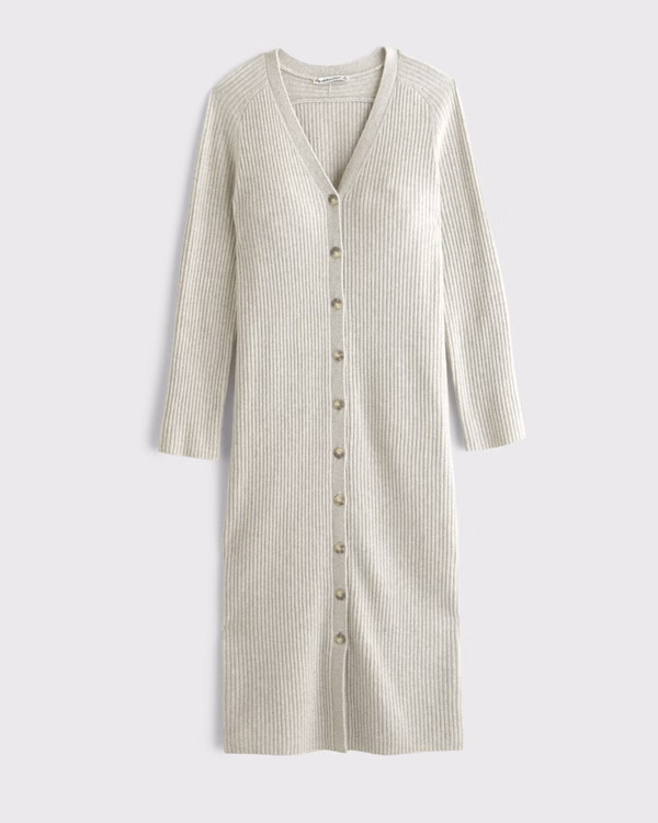 Duster Maxi Sweater Dress | Abercrombie & Fitch (US)