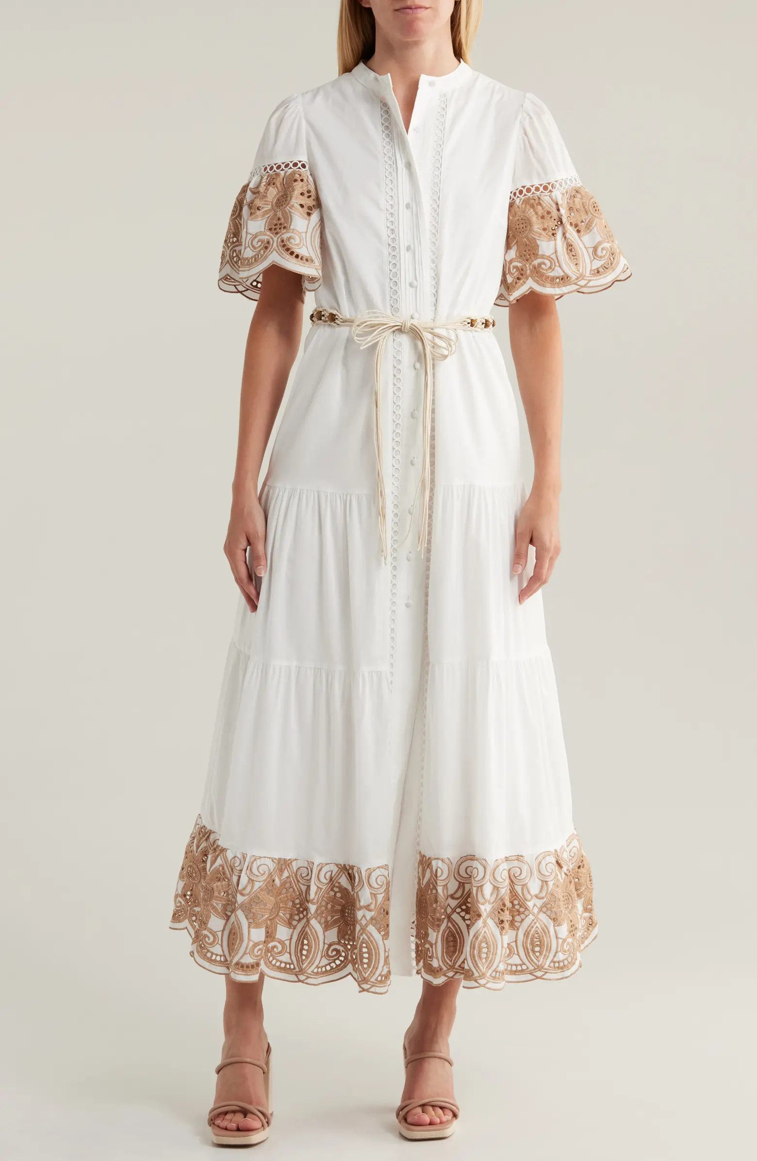 BY DESIGN Southampton Embroidered Maxi Dress | Nordstromrack | Nordstrom Rack