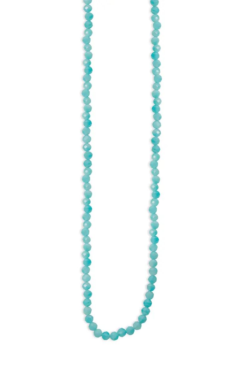 Argento Vivo Sterling Silver Beaded Chalcedony Necklace | Nordstrom | Nordstrom