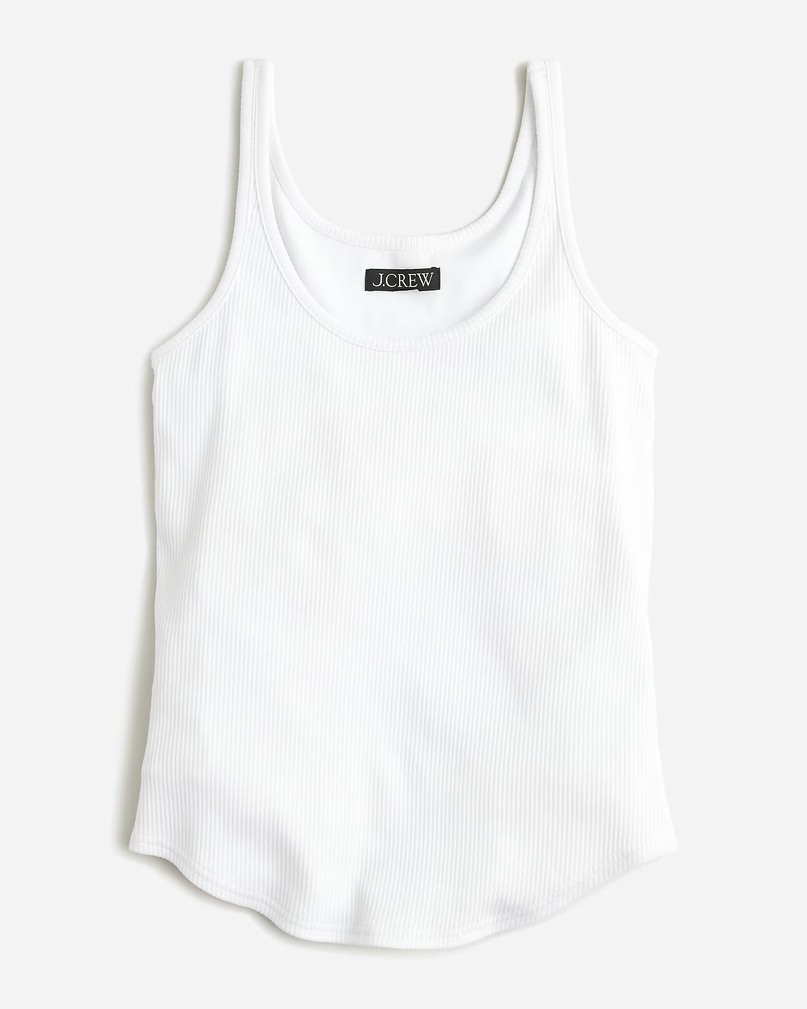 Vintage rib shelf-bra tank top | J.Crew US