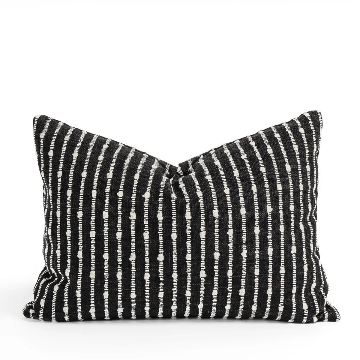 Arren Stripe 14x20 Lumbar Pillow, Domino | Tonic Living