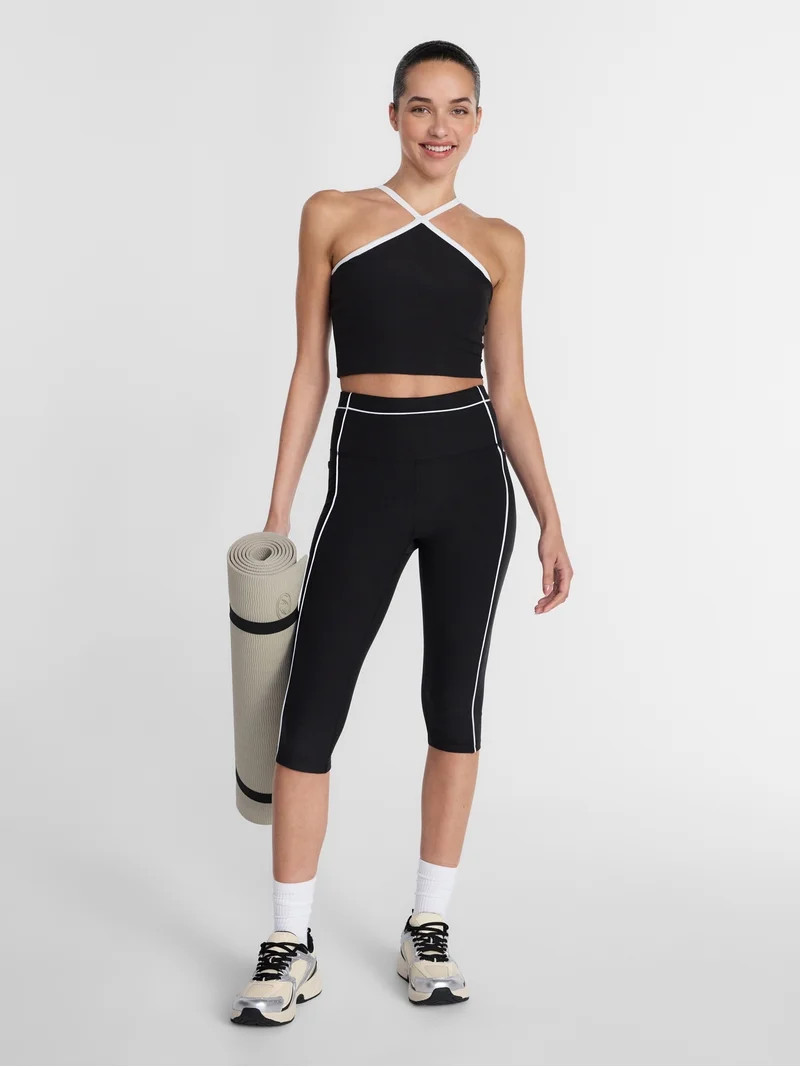 Athletic Works Women's and Women's Plus ButterCore Compression Capris, Sizes XS-4X | Walmart (US)