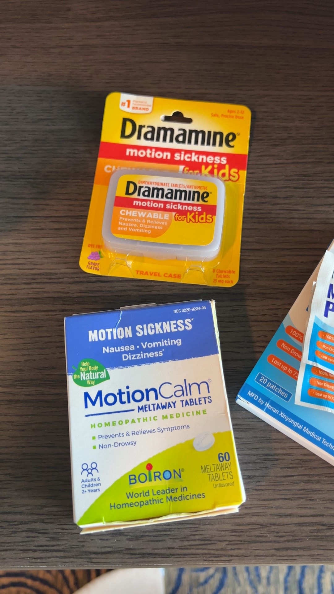 Must haves to treat motion sickness on a cruise or airplane. 