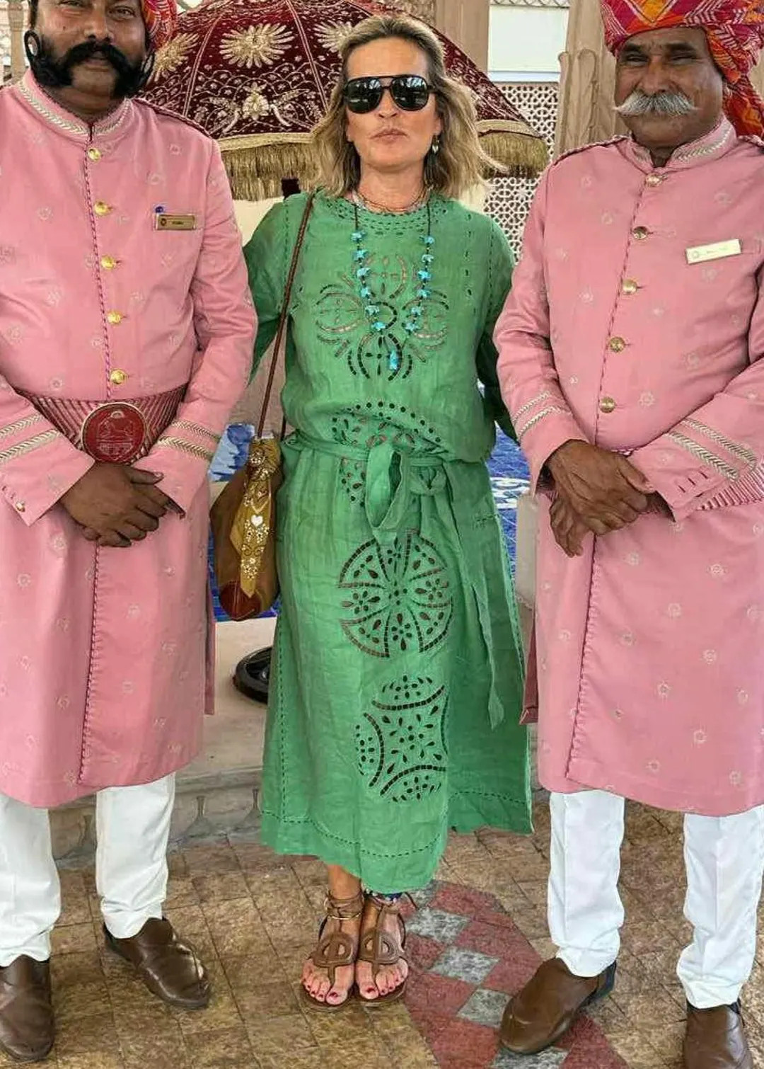 Dora Embroidered Linen Dress Gorgeous Wedding Gown - Etsy | Etsy (US)