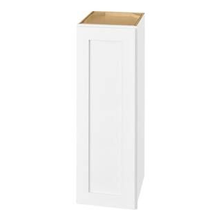 Hampton Bay Avondale Shaker Alpine White Quick Assemble Plywood 12 in Wall Kitchen Cabinet (12 in... | The Home Depot