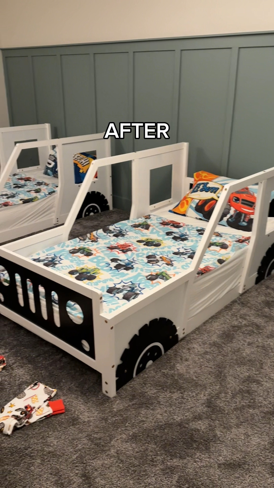 Our boy’s reaction to their new room. We just moved to our new home and wanted to make the boys feel extra special for them to be excited about sleeping in their room. We had the room painted and added an accent wall. Ricardo and our compadre built their car beds and the boys thought it was the coolest thing ever! I can’t wait to show you guys more once we complete decorating it too. 


#roommakeover #toddlerbedroom #boybedroom #toddlerboyroom #newhouse #newhome #wemoved #boyroomdiy

#LTKHome #LTKKids #LTKFamily