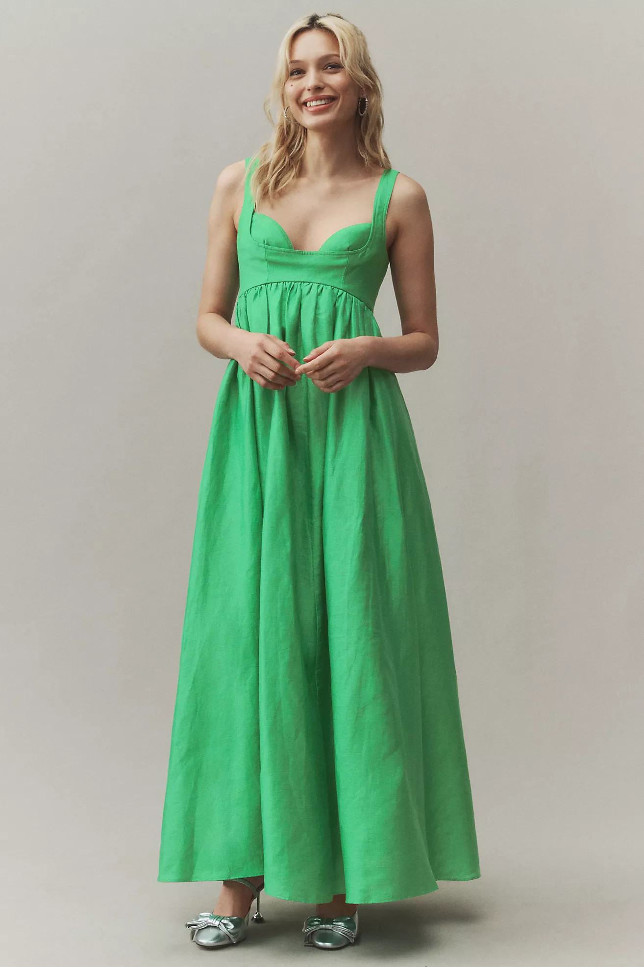 Acler Sandgate Sleeveless A-Line Midi Dress | Anthropologie (US)