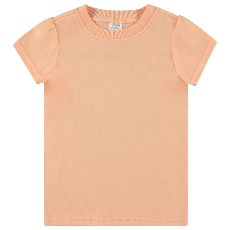 Cudlie 5-Pack Toddler/Baby Girl Short Sleeve Tops - Shirt Tops for Lightweight Comfort and Style.... | Walmart (US)