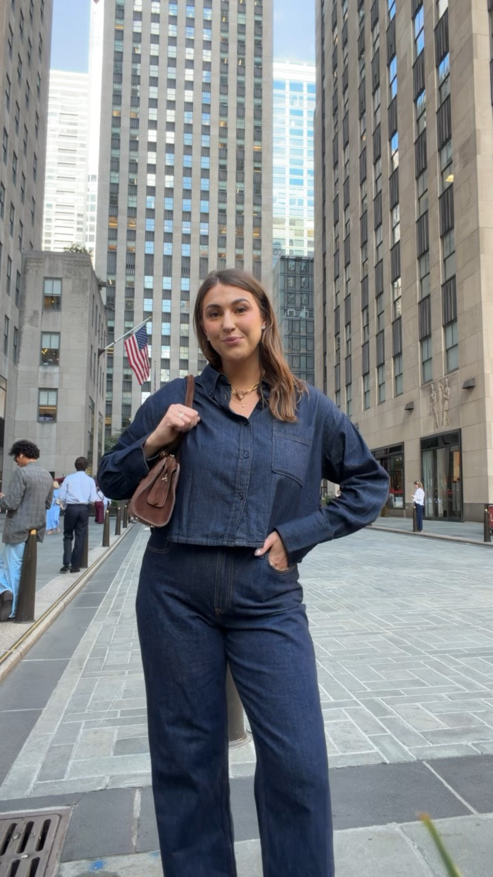 Double denim done right 🤎 This dark wash matching set feels polished, effortless, and so good for fall. Add a brown shoulder bag and simple gold jewelry for the perfect elevated everyday look.

denim on denim outfit, dark wash denim, fall outfit idea, matching denim set, casual chic style, size 14 outfit, size large style, fall fashion inspo

#LTKdayinmylife #LTKootd #LTKSeasonal