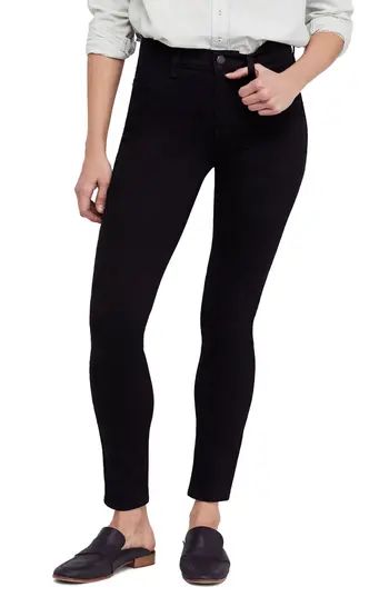 Women's Free People Long & Lean High Waist Denim Leggings, Size 28 - Black | Nordstrom