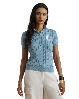 Ralph Lauren Cable Knit Polo Sweater | Bloomingdale's Women | Bloomingdale's (US)