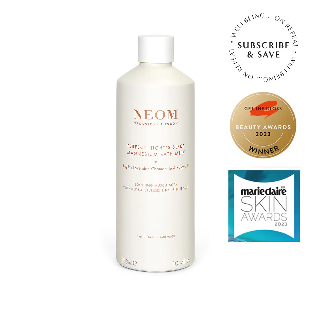 Perfect Night’s Sleep Magnesium Bath Milk 300ml | NEOM Organics