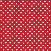 Valentine Quilt Fabric Red, White, Metallic Gold Hearts, 2.5 Yards | Etsy (US)