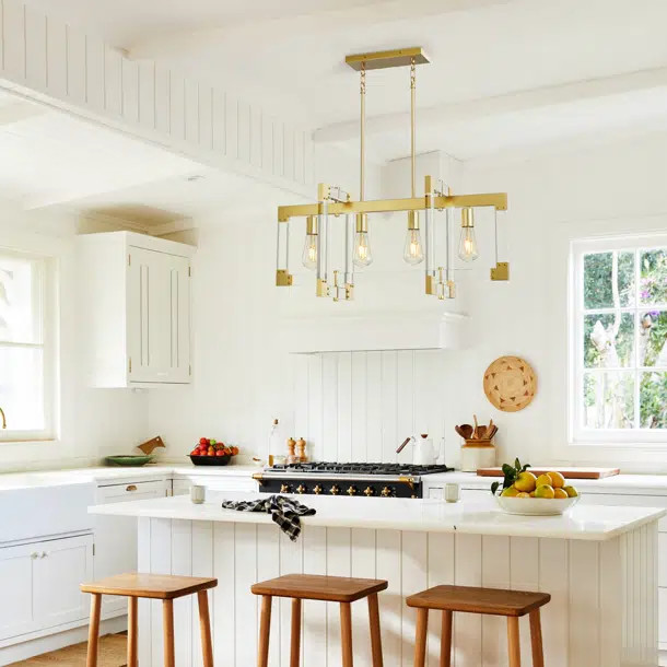 Desaulniers 4 - Light Acrylic Dimmable Square / Rectangle Chandelier | Wayfair North America