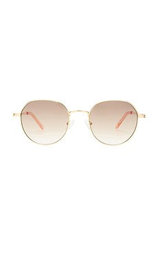 Le Specs Odyssey Sunglasses in Bright Gold & Brown Grad from Revolve.com | Revolve Clothing (Global)