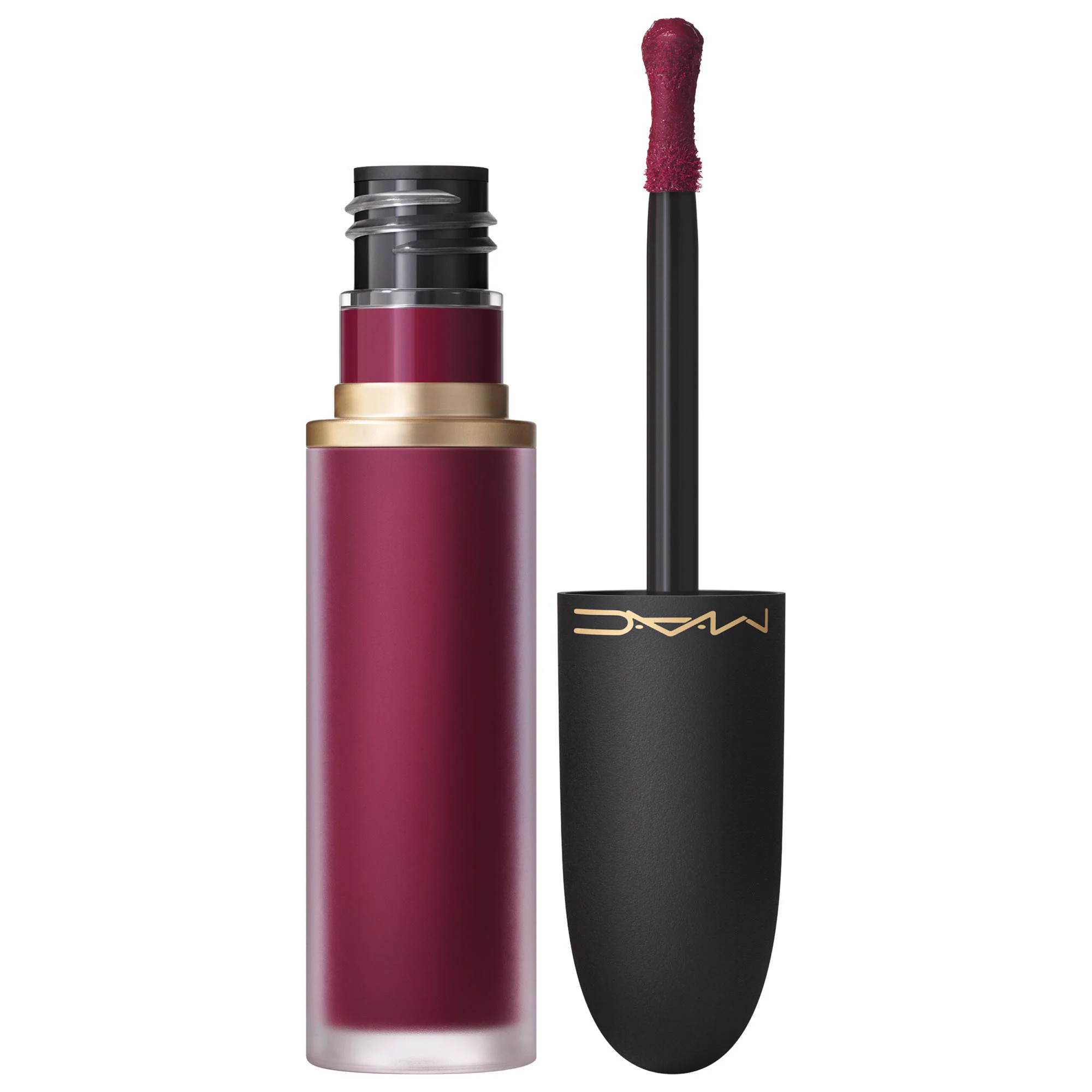 MAC Cosmetics Powder Kiss Lip & Cheek Matte Liquid Mousse Burning Love 0.17 oz/5 mL | Sephora (US)