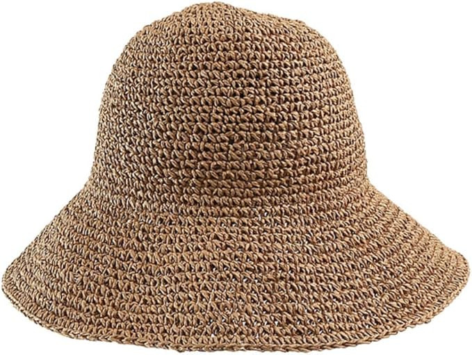 OUNONA 1Pc Khaki Wide Brim Protection for Summer Beach Outdoor Activities Lightweight Sun Block C... | Amazon (US)