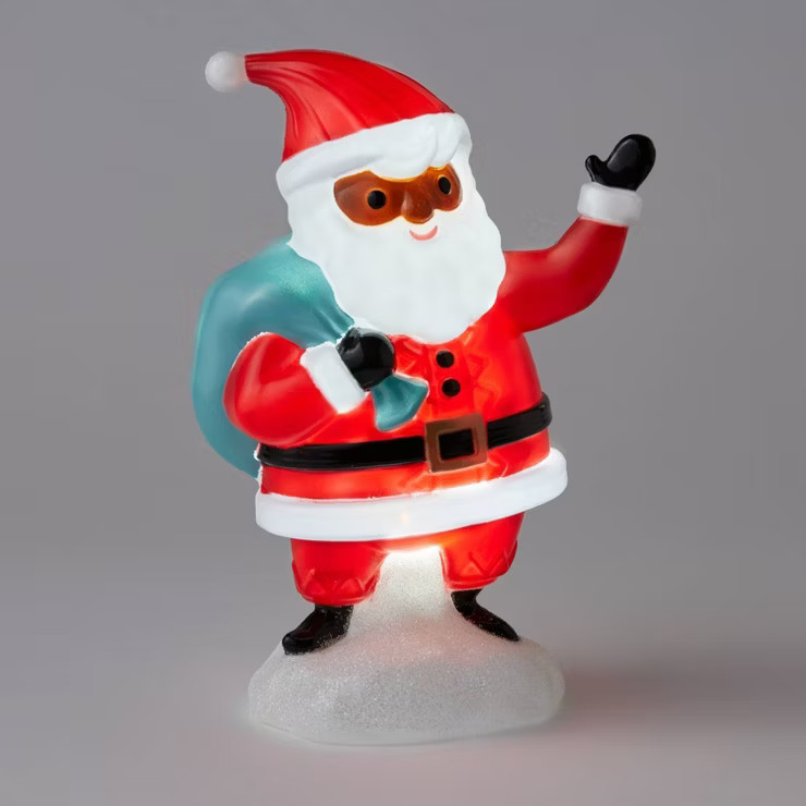 12" Battery Operated Blow Mold Santa Decorative Figurine - Wondershop™ | Target