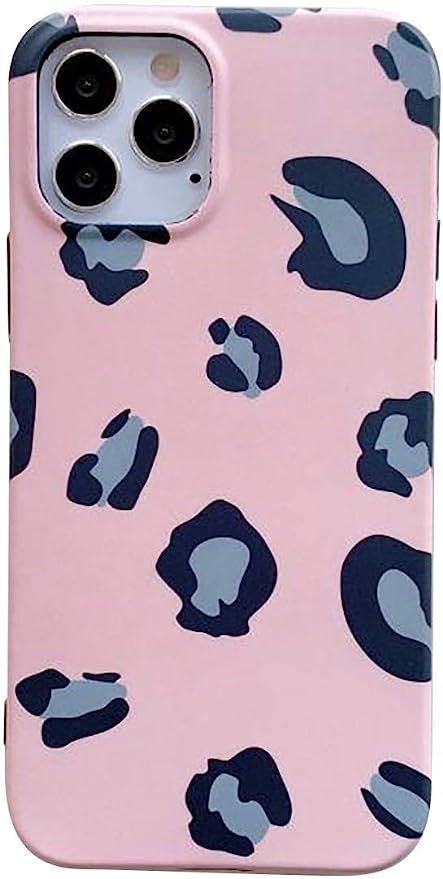 YYXIANG Case for iPhone 12 Pro Max Case Leopard Cheetah Pink Print Pattern Design Slim Cute Styli... | Amazon (US)