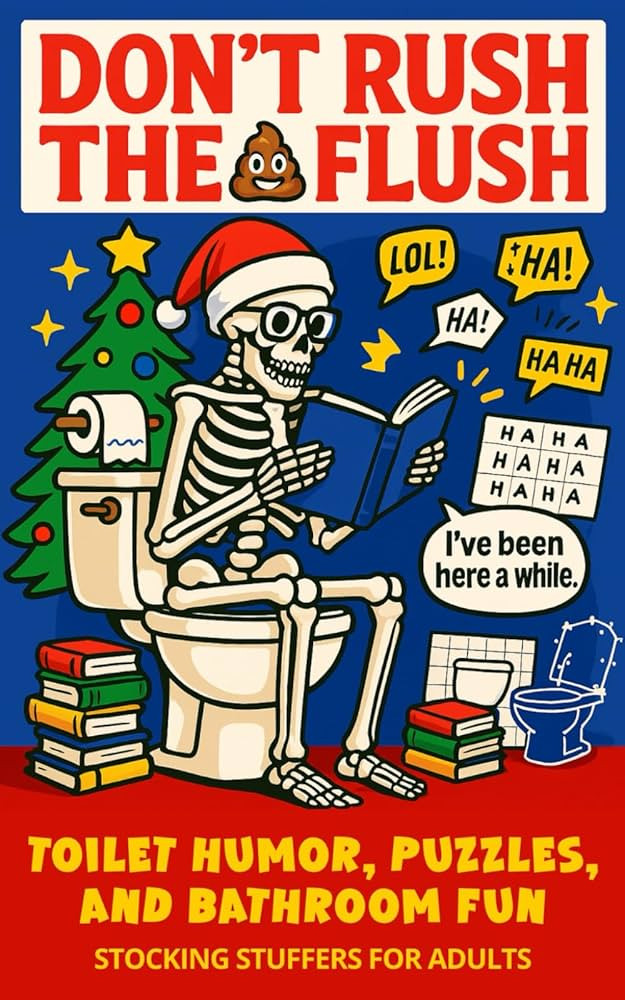 Stocking Stuffers for Adults: Don’t Rush the Flush: Toilet Humor, Puzzles, and Bathroom Fun | Amazon (US)