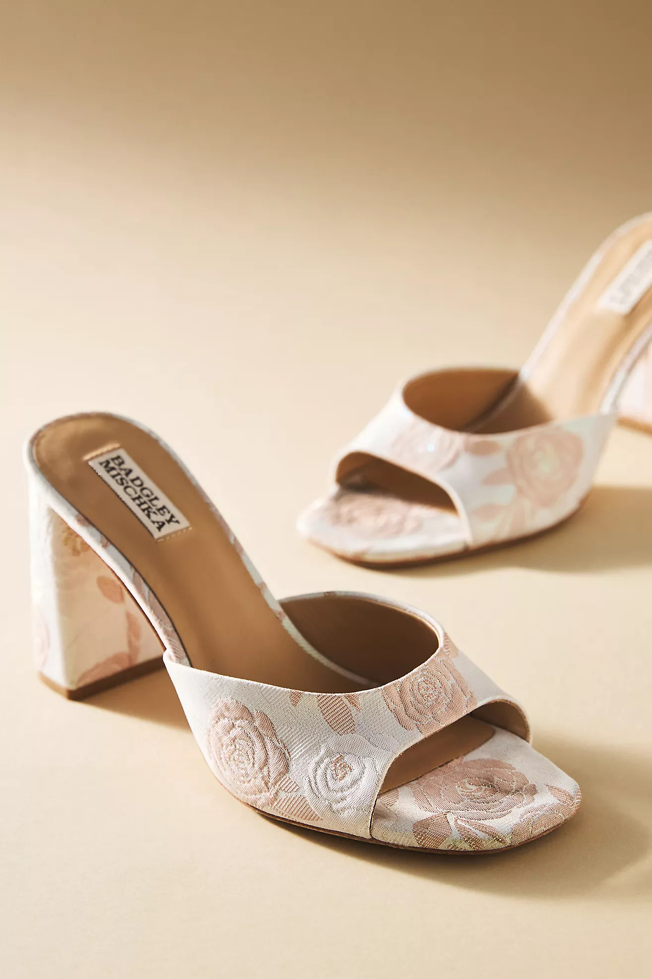 Badgley Mischka Cadence Block Heel Mules | Anthropologie (US)