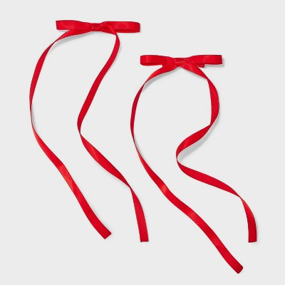 Salon Clip Hair Bow Set 2pc - Wild Fable™ Red | Target