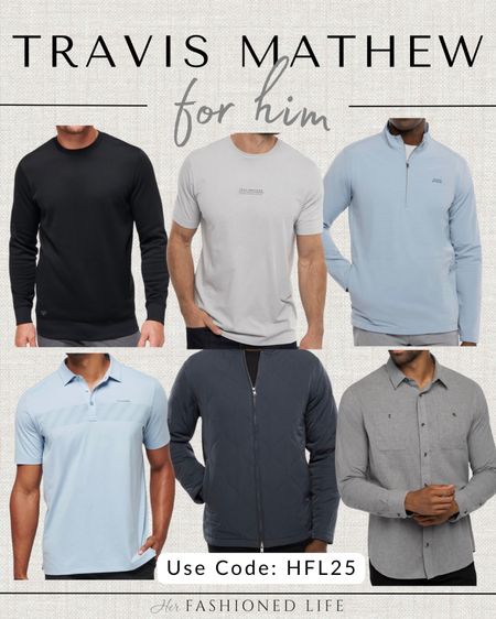 Travis Mathew for him! These make for the perfect gift! 

#LTKCyberWeek #LTKHoliday #LTKGiftGuide