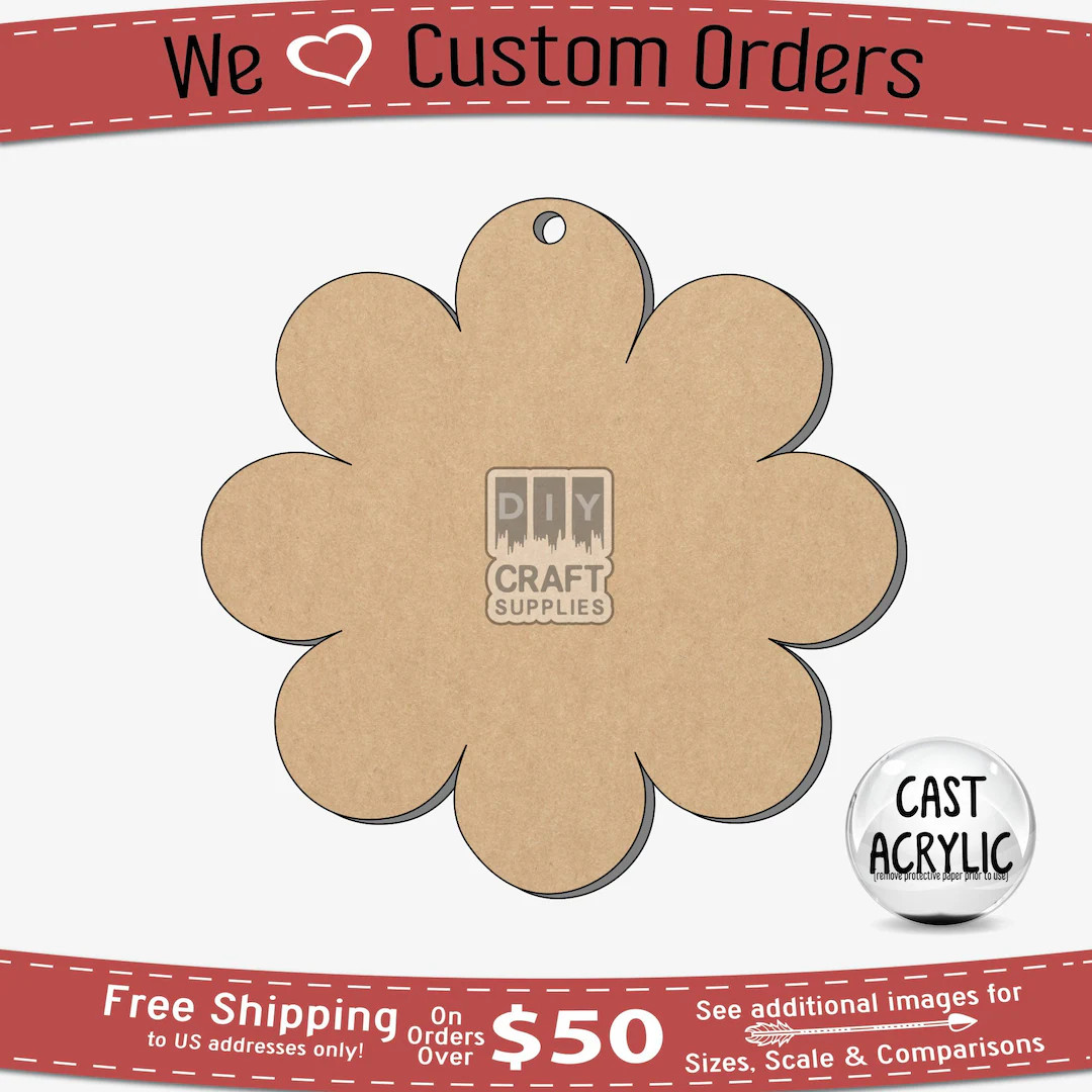 Daisy Acrylic Craft Blank for DIY Projects | Etsy (US)