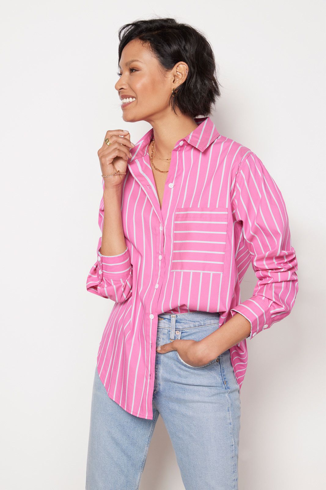 EVEREVE Ciera Relaxed Button Down | EVEREVE | Evereve