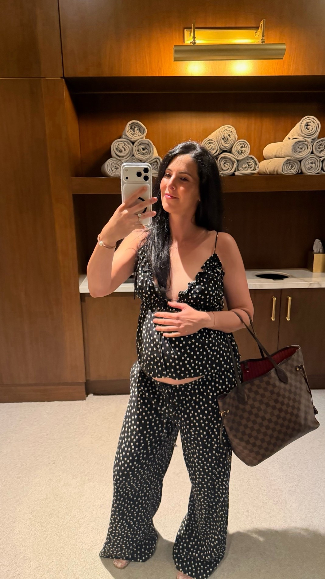 @Target really understood the assignment with this polka dot set 🎀 comfy, cute, and giving effortless. 

Runs big and would size down. I ended up going with a small for both top + bottom

#LTKootd #LTKBump #LTKMothersDay