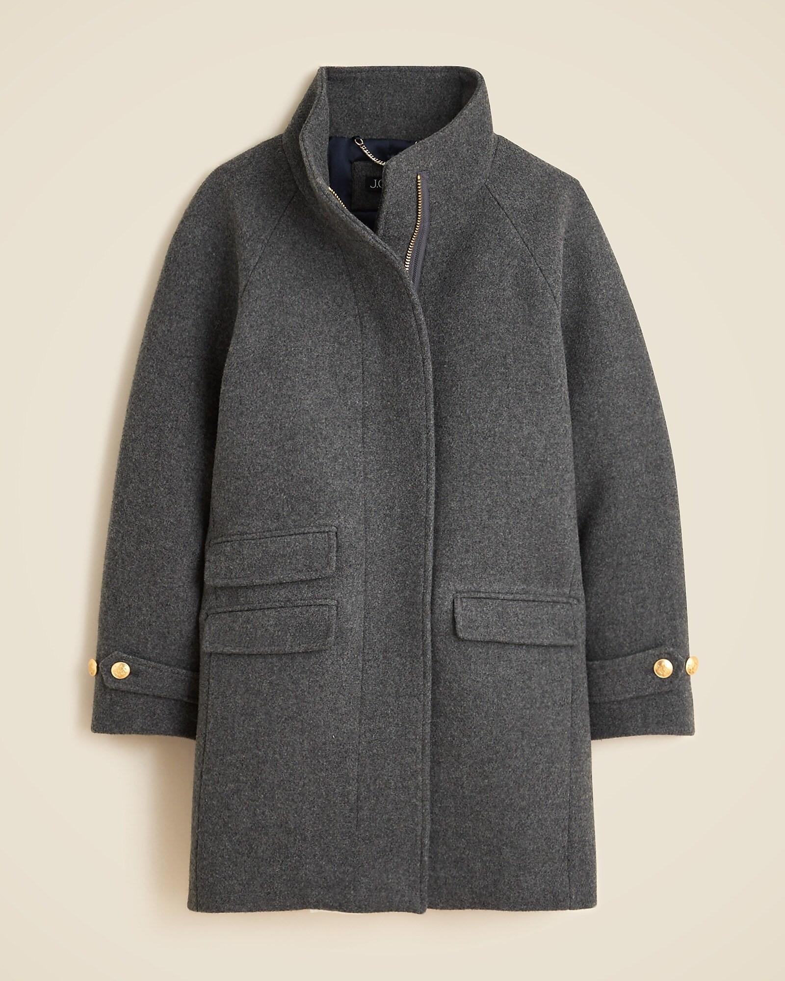 Toscana coat in Italian stadium-cloth wool blend | J. Crew US