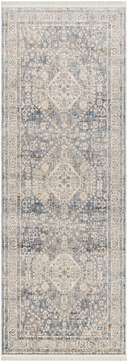 Surya Chicago Chg-2318 Blue Brick Red 2'10" X 11'11" Rug | DecoratorsBest