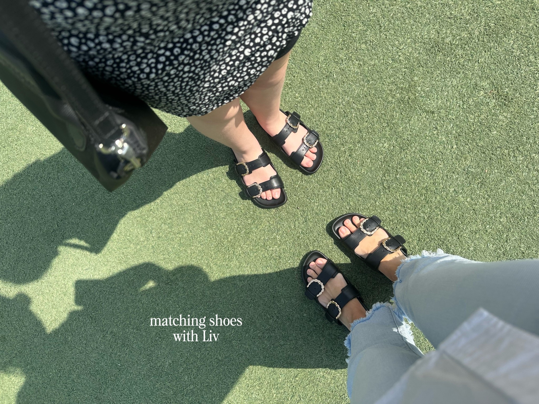 The comfiest affordable sandals. Love matching with my girl 💕
Shoes run tts 

#LTKmomlife