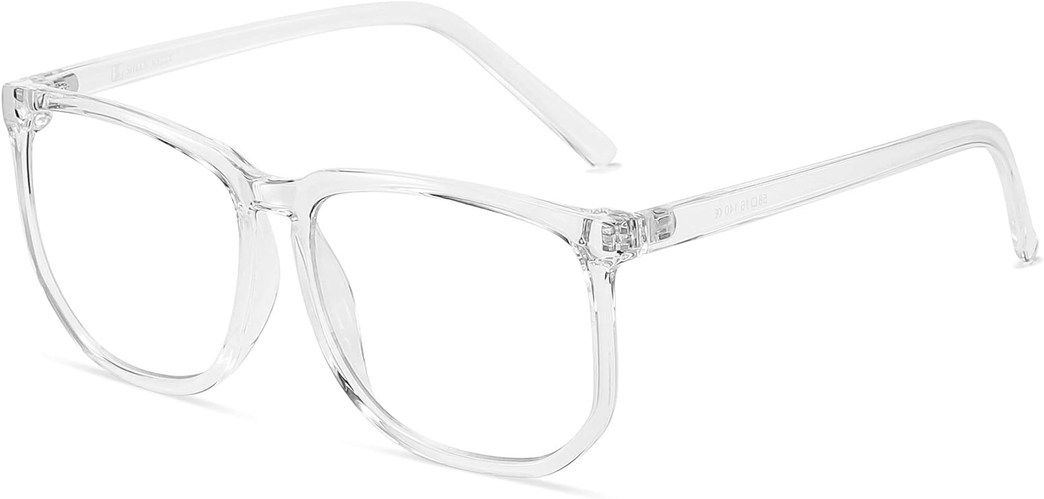 SHEEN KELLY TR90 Oversized Blue Light Blocking Glasses Men Women Square Computer Eyewear Nerd Bla... | Amazon (US)