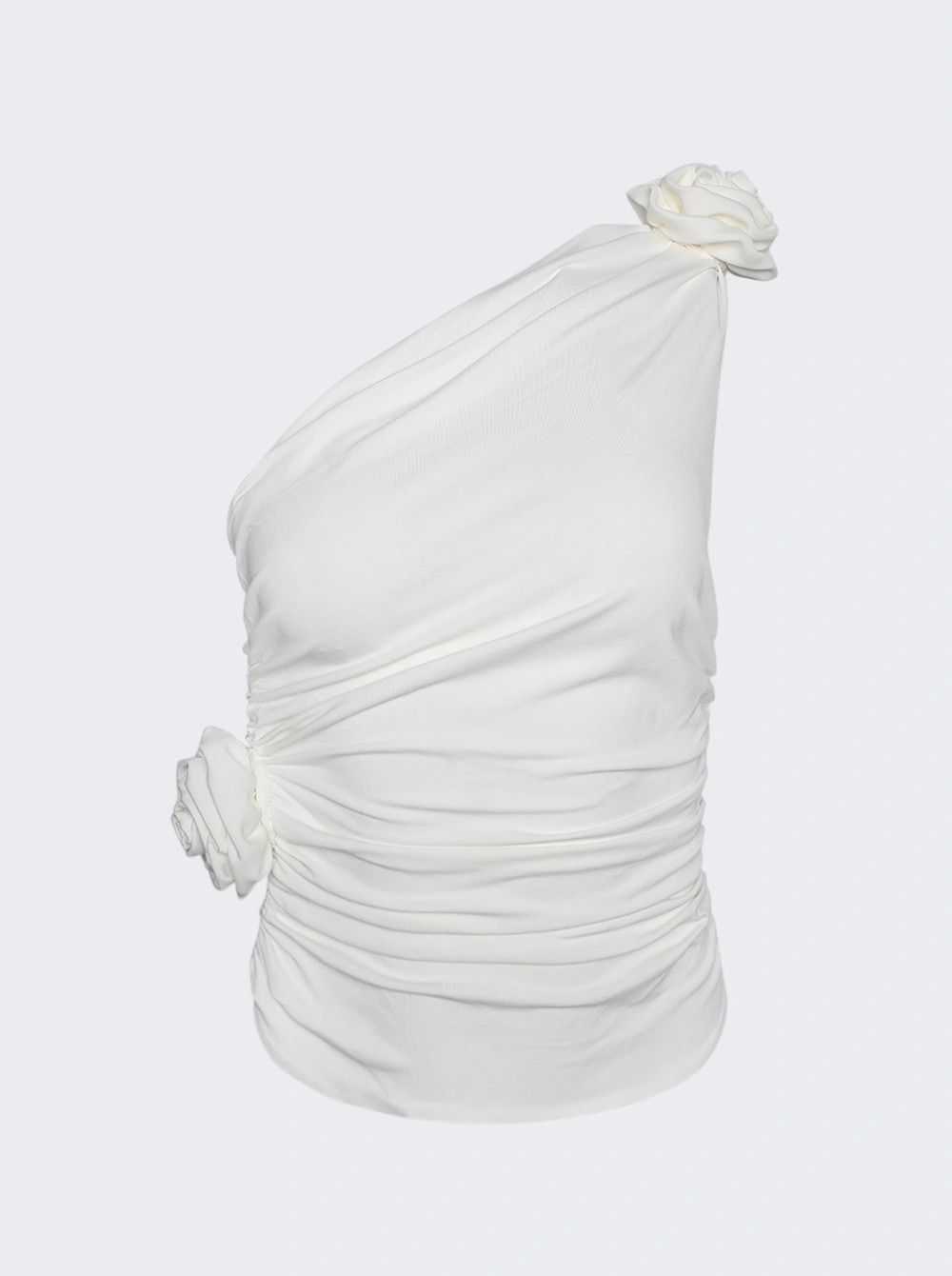 One Shoulder 3d Flower Top | The Webster