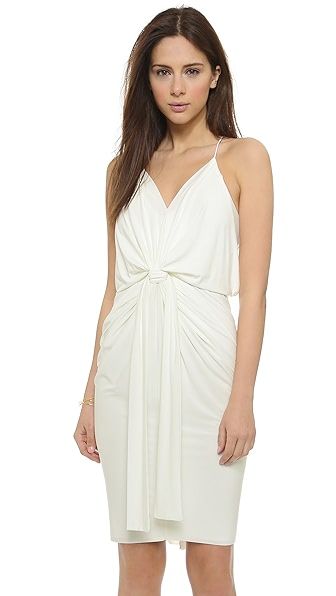 Knee Length Dress With Knot Detail | Shopbop