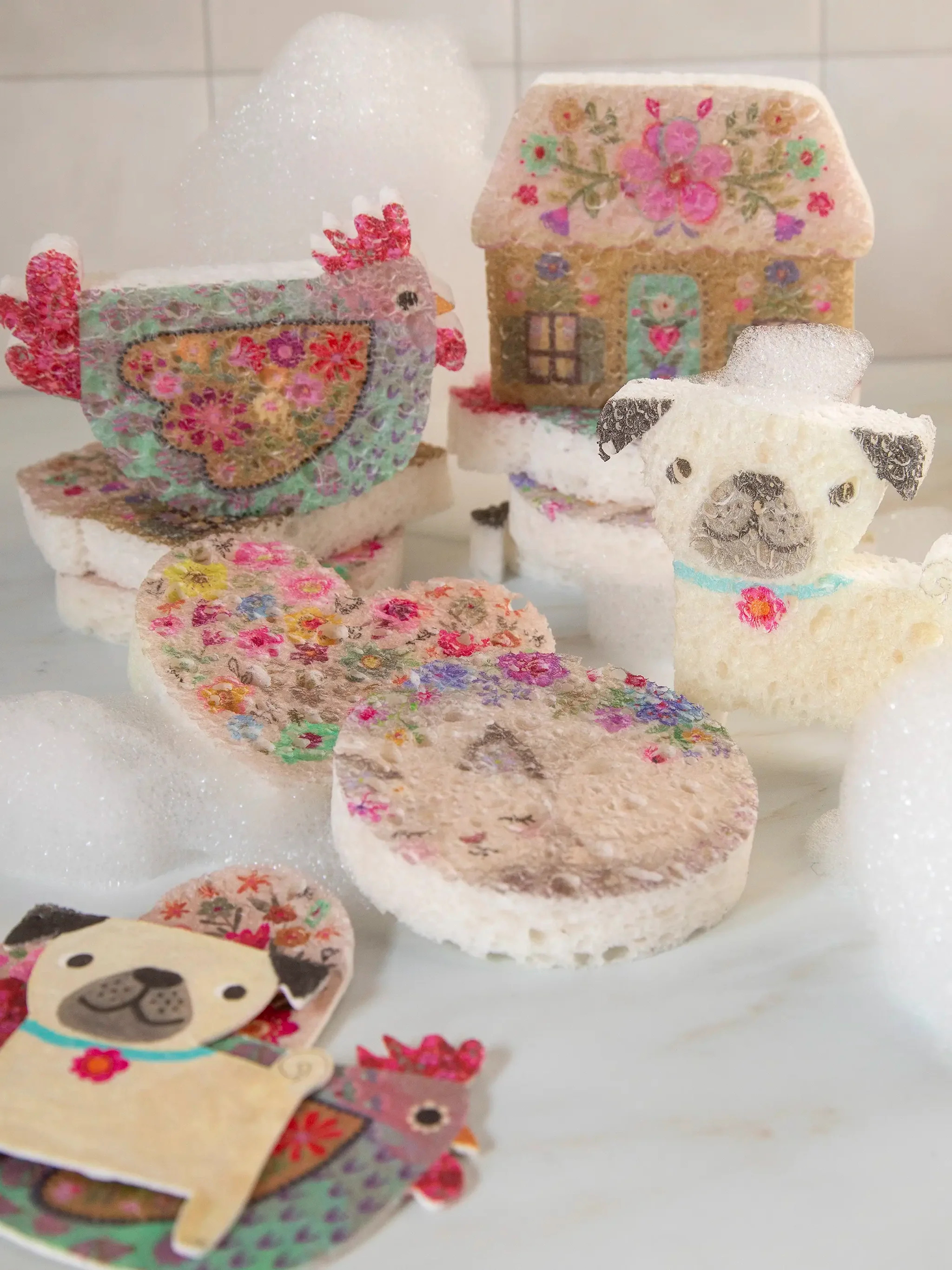 Puff Up Sponges, Set of 5 | Natural Life