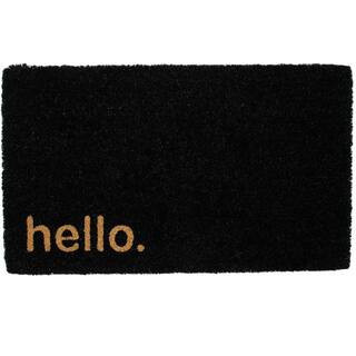 Black Hello Doormat By Northlight | 18" x 30" | Michaels® | Michaels Stores