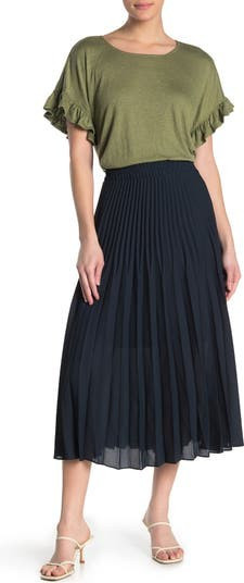 Pleated Midi Skirt | Nordstrom Rack