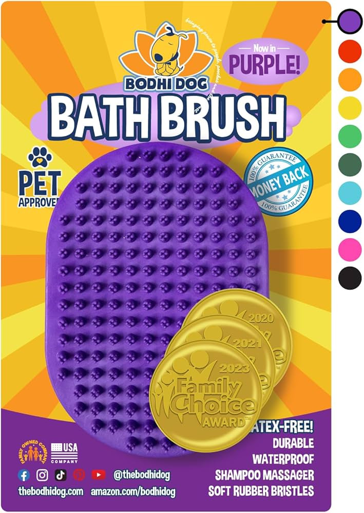 Bodhi Dog Shampoo Brush | Pet Shower & Bath Supplies for Cats & Dogs | Dog Bath Brush for Dog Gro... | Amazon (US)