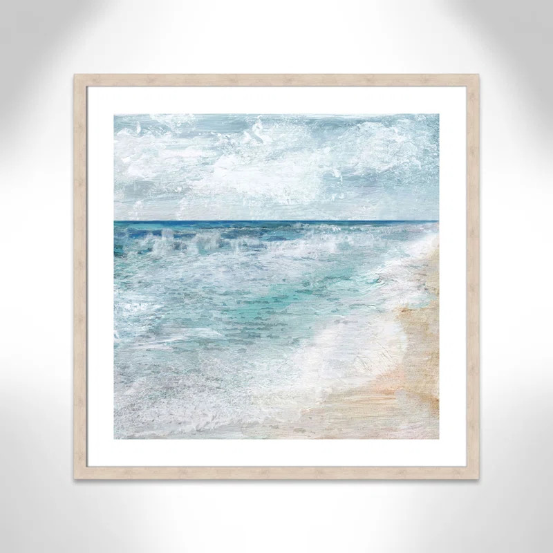 'Shore Walk' Framed Acrylic Painting Print | Wayfair North America