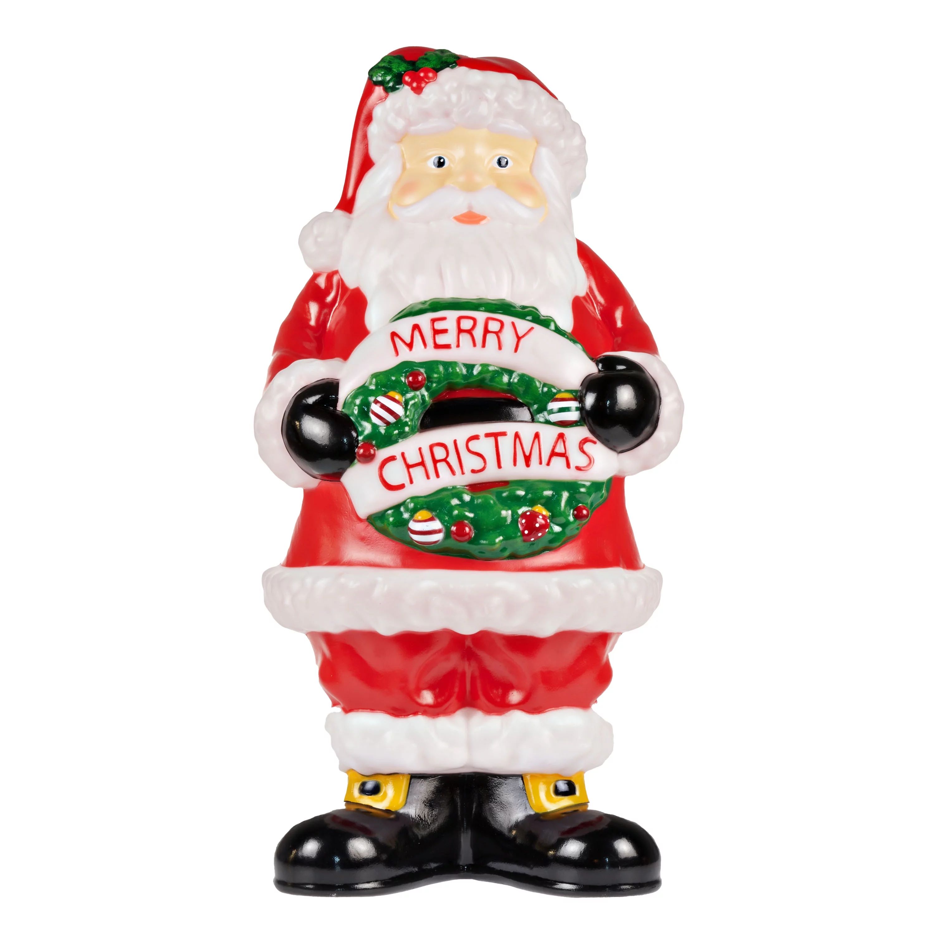 Holiday Time 32in Blowmold Santa. | Walmart (US)