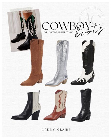 My favorite cowboy boots for 2023🤠🤘🏻
Women’s cowboy boots/ costal cowgirl outfit/ affordable women’s boots / Amazon cowboy boots / tall black boots / metallic silver boots  

#LTKGiftGuide #LTKshoecrush #LTKSeasonal