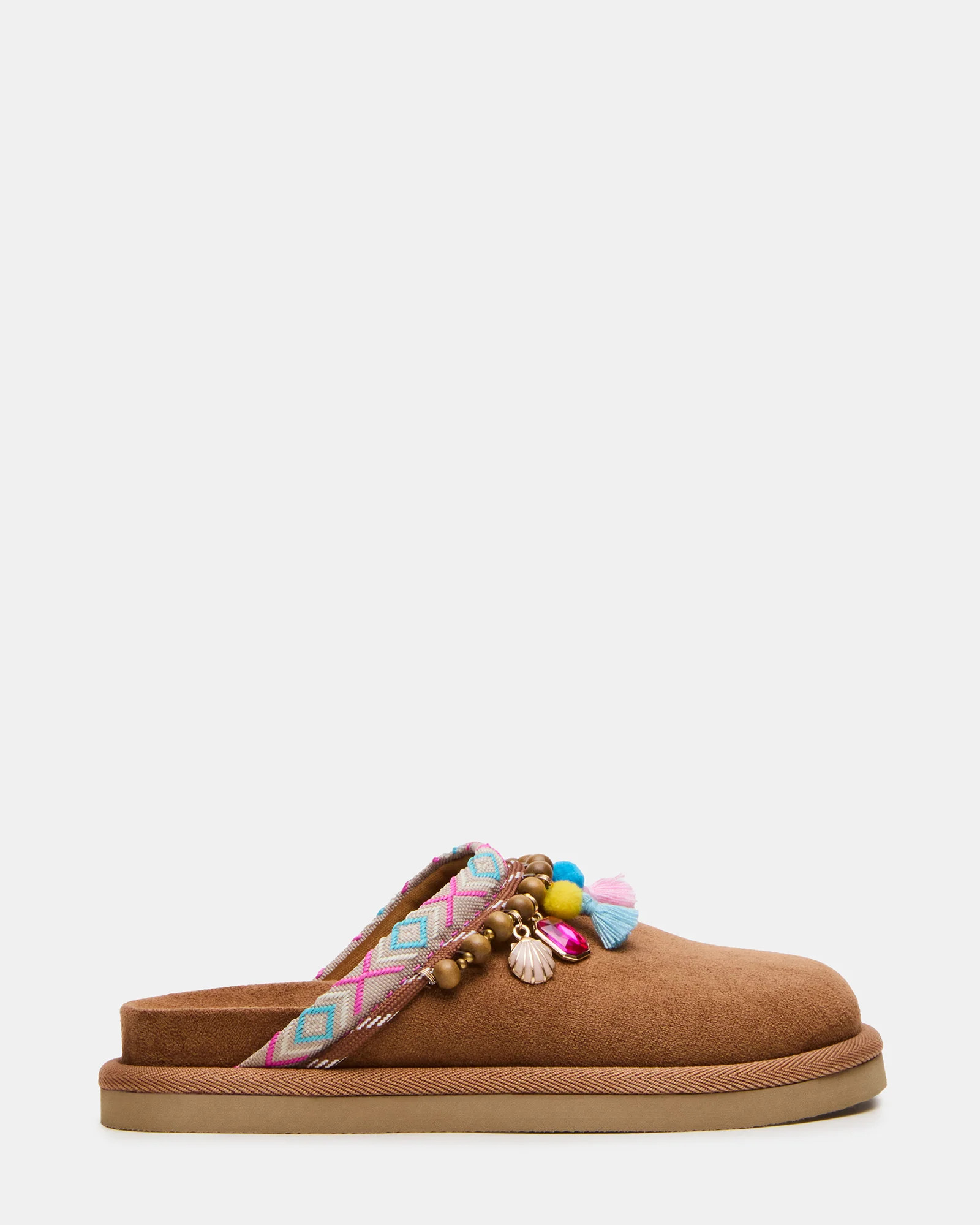 Kids' SLEIGH Cognac Footbed Slip-On Girls' Flat | Steve Madden (US)