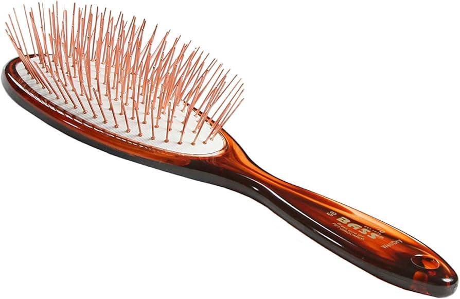Bass Brushes | Style & Detangle Pet Brush | Alloy Pin | High Polish Acrylic Handle | Large Oval |... | Amazon (US)