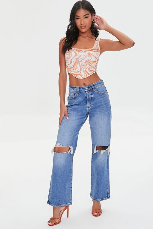 High-Rise Straight-Leg Jeans | Forever 21 | Forever 21 (US)